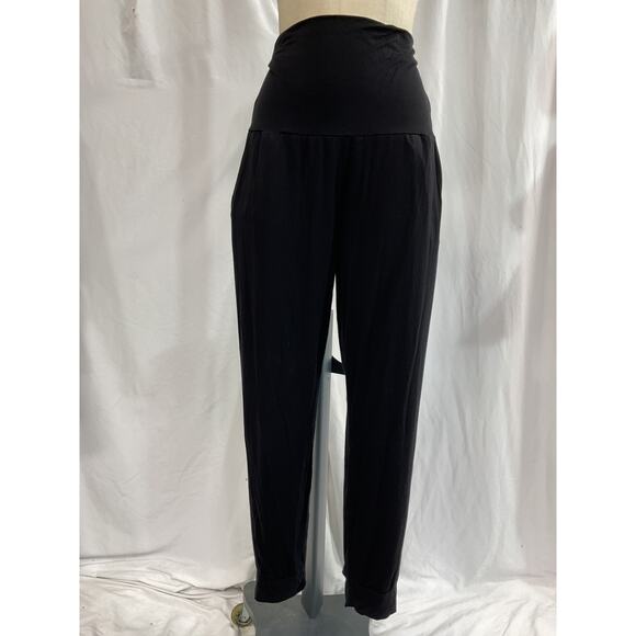 Hatch 'The Over/Under Easy' Black Maternity Pant Size M - Picture 2 of 5